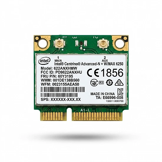 Intel Advanced-N+ WiMAX 6250 622ANXHMW Wi-Fi Card