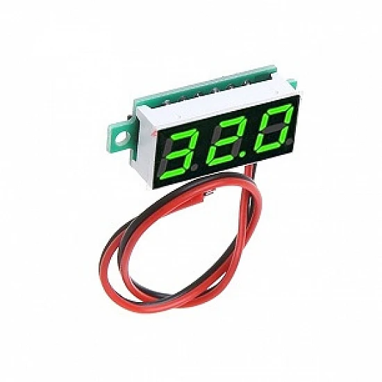 0.28-inch Green Ultra-Small Digital 3.2-30V DC Voltmeter