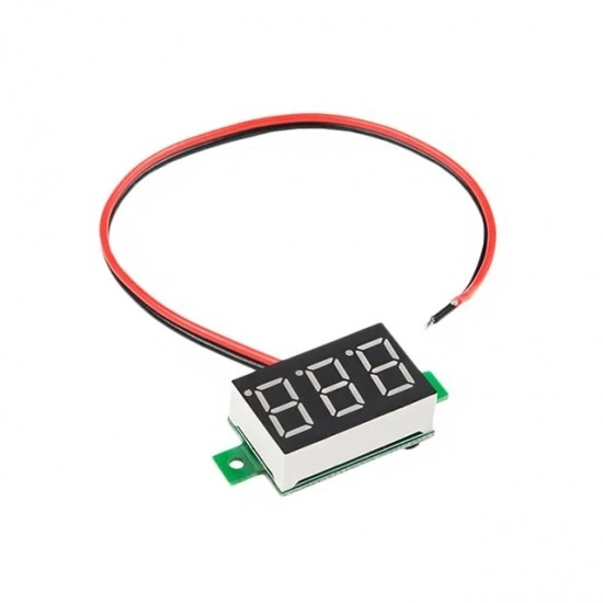 0.28-inch Green Ultra-Small Digital 3.2-30V DC Voltmeter