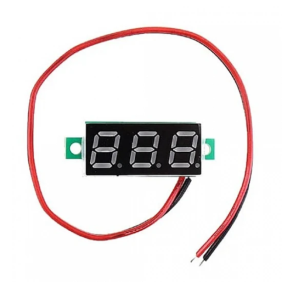 0.28-inch Green Ultra-Small Digital 3.2-30V DC Voltmeter