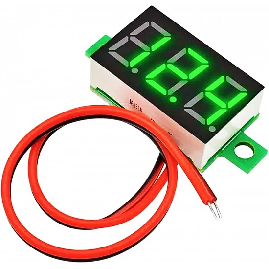 0.28-inch Green Ultra-Small Digital 3.2-30V DC Voltmeter