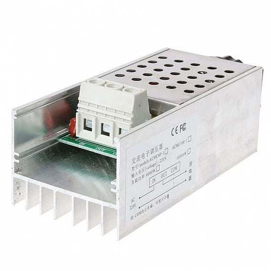 10000W High-Power SCR Electronic Voltage Regulator with Protective Housing