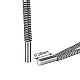 12V 50W 6x20mm Single-head Ceramic Heater Cartridge Rod