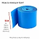 190mm PVC Heat Shrink Sleeve for Lithium Battery Pack 1 Meter Black