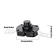 1712 Flashlight Switch Self-Locking 2-Pin Long Curved Feet (Iron)