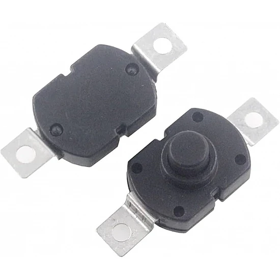 1712 Flashlight Switch Self-Locking 2-Pin Long Curved Feet (Iron)