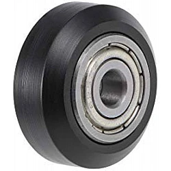 20 Series Black POM V-Wheel with MR115 Bearing for 2020 Profile