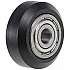 20 Series Black POM V-Wheel with MR115 Bearing for 2020 Profile
