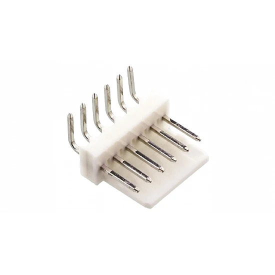 3.96mm Spacing 6 Pin Curved Header Connector