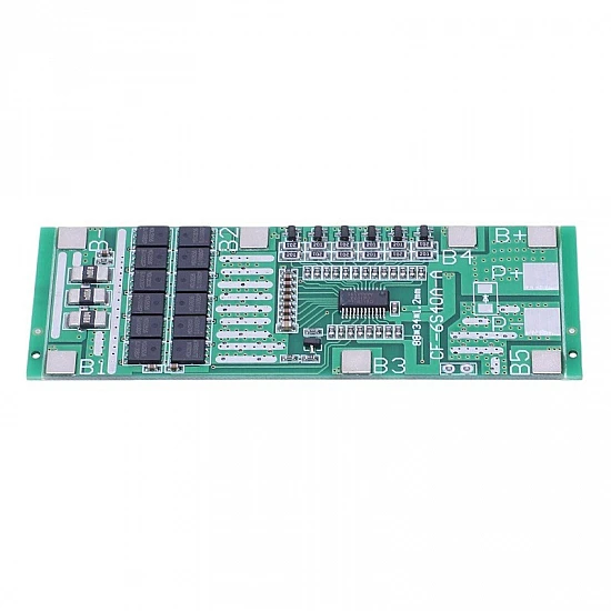6S 24V 40A Li-ion Protection Board with Equalization - Integrated BMS