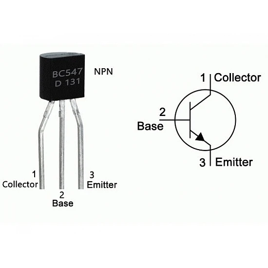 BC547-B NPN Type Direct Plug Crystal Transistor