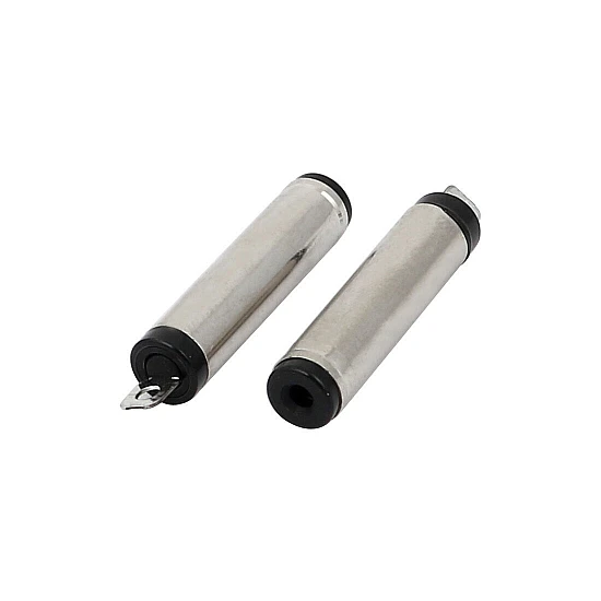 DC5525 5.5x2.5mm Tuning Fork Male DC Power Plug - Black Plastic