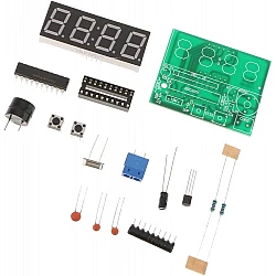 Digital 4 Bit AT89C2051 Electronic Clock DIY Kit
