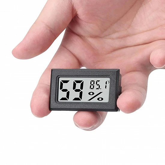 FY-11 Mini Digital Thermometer with Inbuilt Sensor - Black