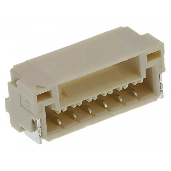 GH 1.25mm Pitch GH-6P SMT Horizontal Socket Connector with Lock