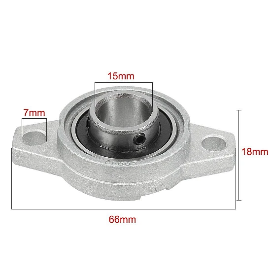 KFL002 15mm Inner DIameter Spherical Zinc Alloy Bearing