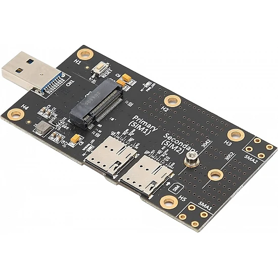M.2 to USB 3.0 Dual SIM Card 4G/5G Adapter for Quectel/Fibocom
