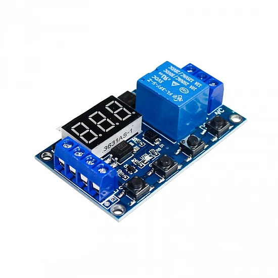 Micro USB 5V-30V Delay Relay Module - Cyclical Timing Controller with Power-Off Delay