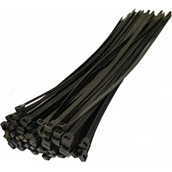 150 mm X 2 mm Nylon Flexible Black 100pcs Straps Cable Tie