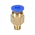 PC4-M6 Pneumatic Quick Connector for 3D Printer Extruder