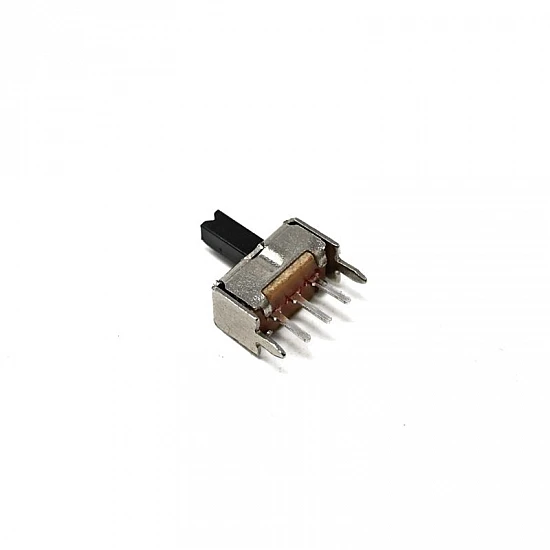SS-12D07 1P2T 3-Pin Vertical Toggle Switch with Fixed Legs