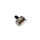 SS-12D07 1P2T 3-Pin Vertical Toggle Switch with Fixed Legs