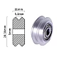 Transparent Polycarbonate V-Wheel with 625ZZ Bearing for 2020 Profile