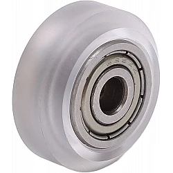 Transparent Polycarbonate V-Wheel with High-Precision MR115 Bearing for 2020 Profile