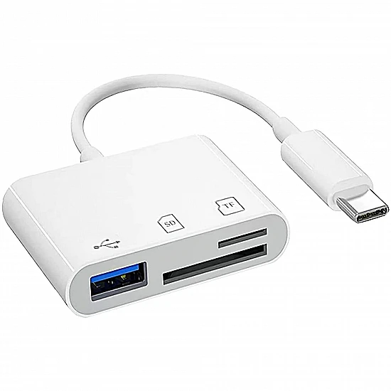 USB Type-C To USB2.0/3.0,TF,SD Card Reader