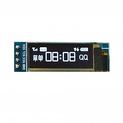 0.91 Inch 128×32 OLED Display Module with I2C/IIC Serial Interface - Blue