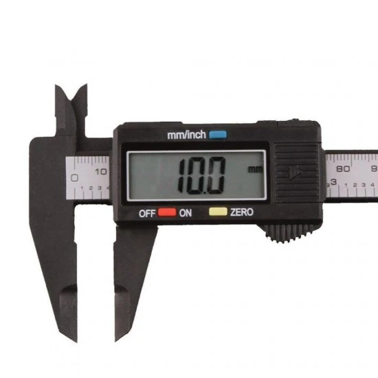 150mm/6Inch LCD Digital Electronic Carbon Fiber Vernier Caliper Gauge Micrometer