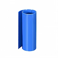 210mm 1-Meter PVC Heat Shrink Sleeve Blue for Lithium Cell Pack
