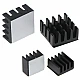 4 in 1 Black Aluminum Heatsink for Raspberry Pi 4B