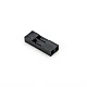 2-Pin 2.54mm Pitch Black Dupont Female Connector Housing Shell