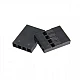 4-Pin 2.54mm Pitch Black Dupont Female Connector Housing Shell