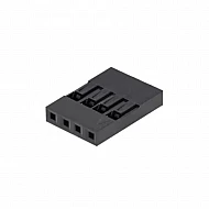4-Pin 2.54mm Pitch Black Dupont Female Connector Housing Shell