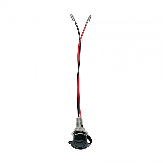 3-Pin E-Bike & Scooter Charging Port with Wire & Dust Cap