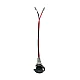 3-Pin E-Bike & Scooter Charging Port with Wire & Dust Cap