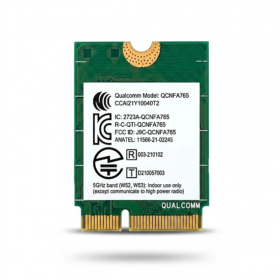 Qualcomm QCNFA765 Wi-Fi 6E & Bluetooth M.2 Network Card