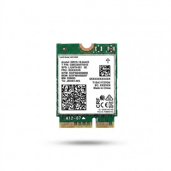 Intel Wireless-AC 9461NGW Dual Band Wi-Fi & Bluetooth M.2 Card
