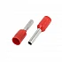 E7508 Insulated Cord Pin End Terminal Red (0.75mm² / 20 AWG)