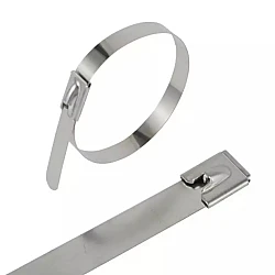 200x4.6mm Uncoated Stainless Steel Ball Lock Cable Tie