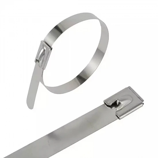 200x4.6mm Uncoated Stainless Steel Ball Lock Cable Tie