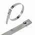 200x4.6mm Uncoated Stainless Steel Ball Lock Cable Tie