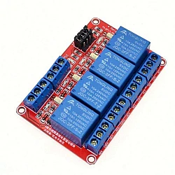 4-Channel 5V Relay Module with Optocoupler Isolation