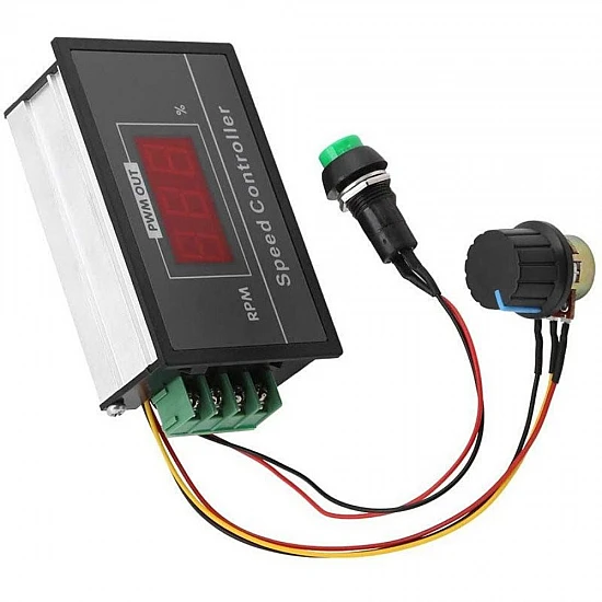 Digital Display PWM DC Motor Speed Controller 6V-48V