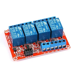 4-Channel 12V Relay Module with Optocoupler Isolation