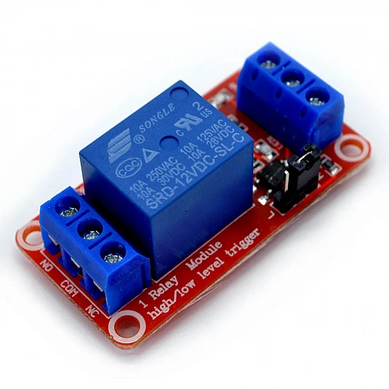 1 Channel 12V Relay Module with Optocoupler Isolation
