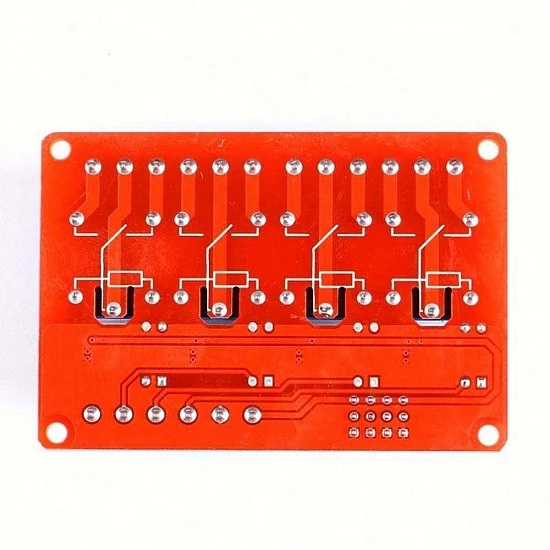 4 Channel 24V Relay Module with Optocoupler Isolation