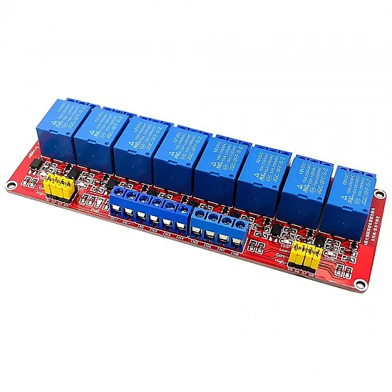 8 Channel 12V Relay Module with Optocoupler Isolation